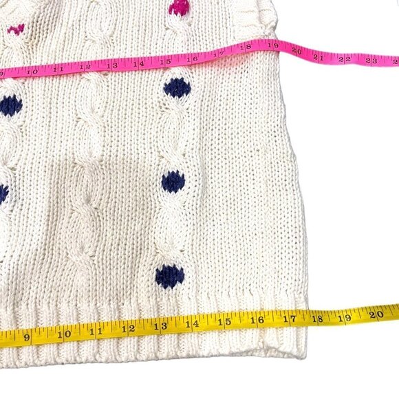 Vintage Boxy Fit Sweater Vest 80s 90s Ladies Petitie Large - Picture 8 of 8